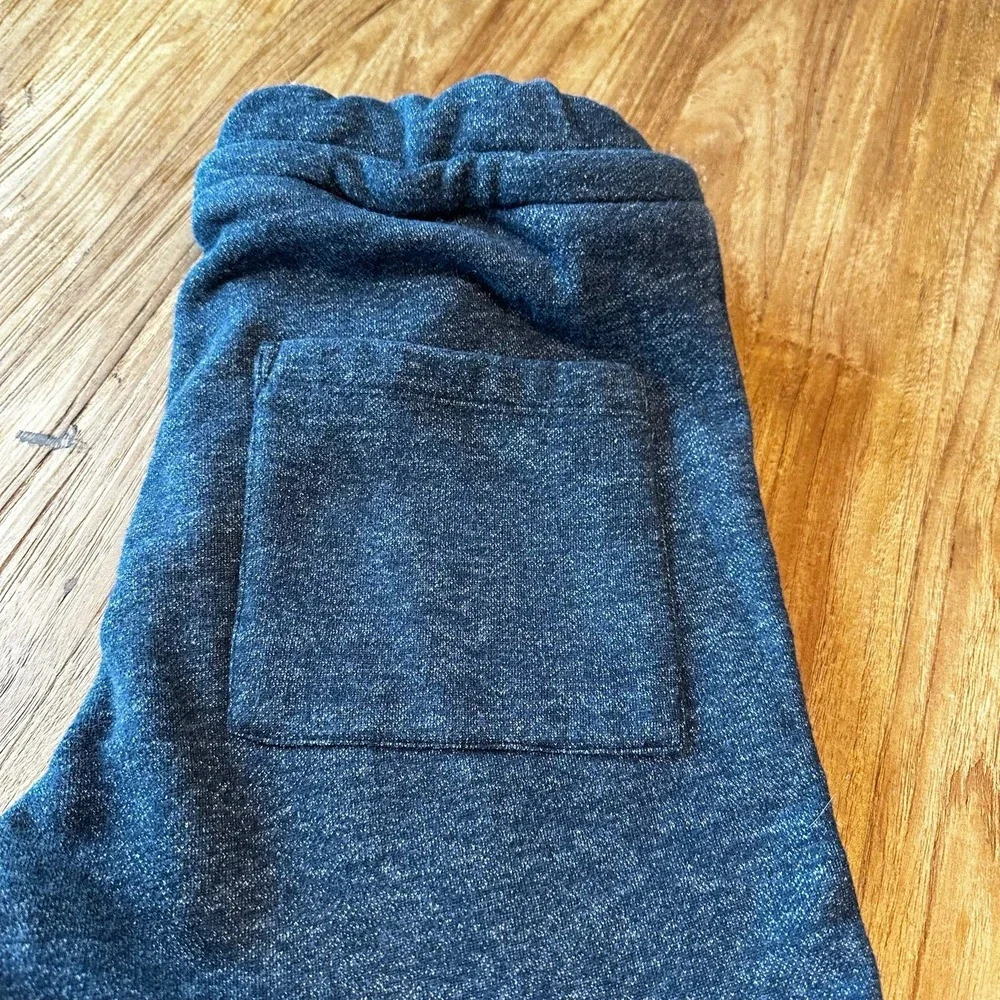 Koovs Cotton Sweatpants Blue Marled Soft‎ Drawstring Waist
